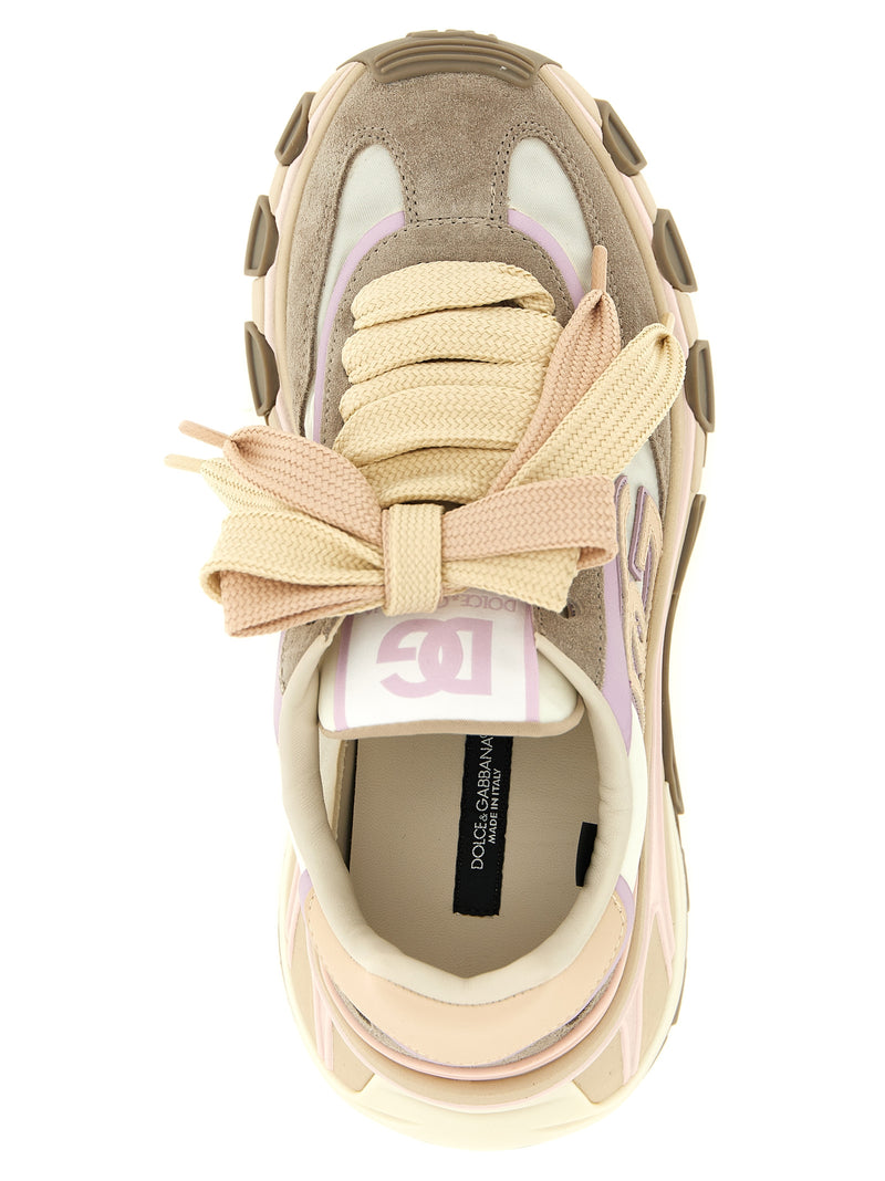 Dolce & Gabbana Beige Calfskin Country Road Sneakers