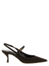 Dolce & Gabbana Brown Goatskin Mid Heel Pumps