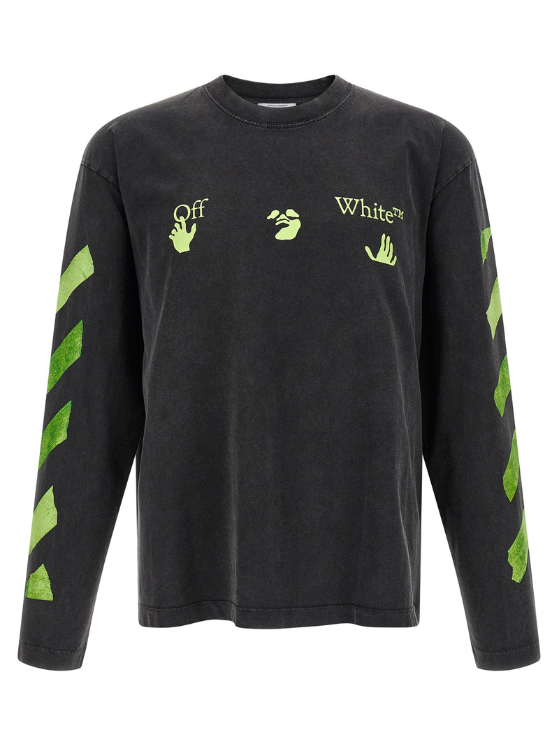 Off-White Bacco Arrow Black Cotton T-Shirt