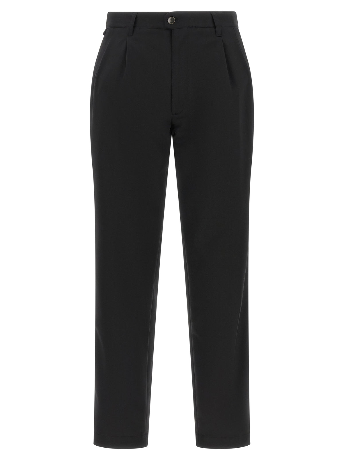 Incotex Black Polyester Dress Pants