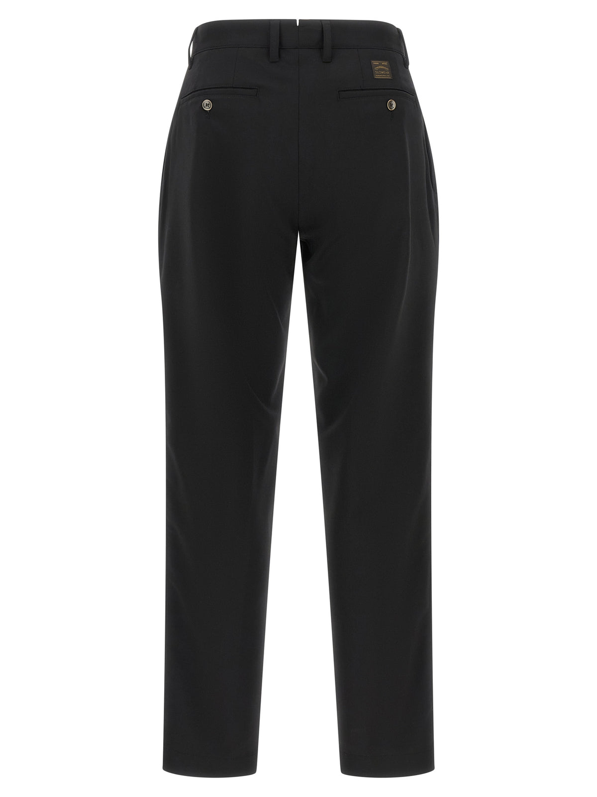 Incotex Black Polyester Dress Pants