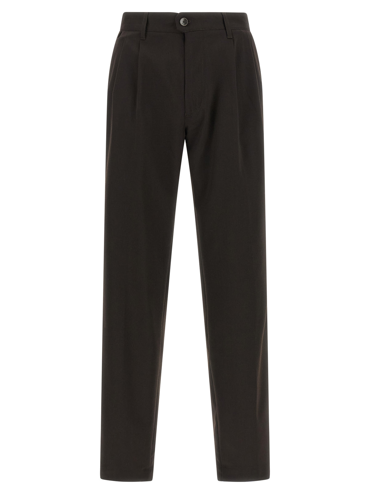 Incotex Brown Polyester Dress Pants