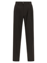Incotex Brown Polyester Dress Pants