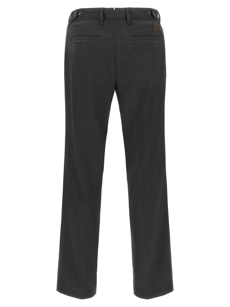 Incotex Gray Polyester Dress Pants for Men