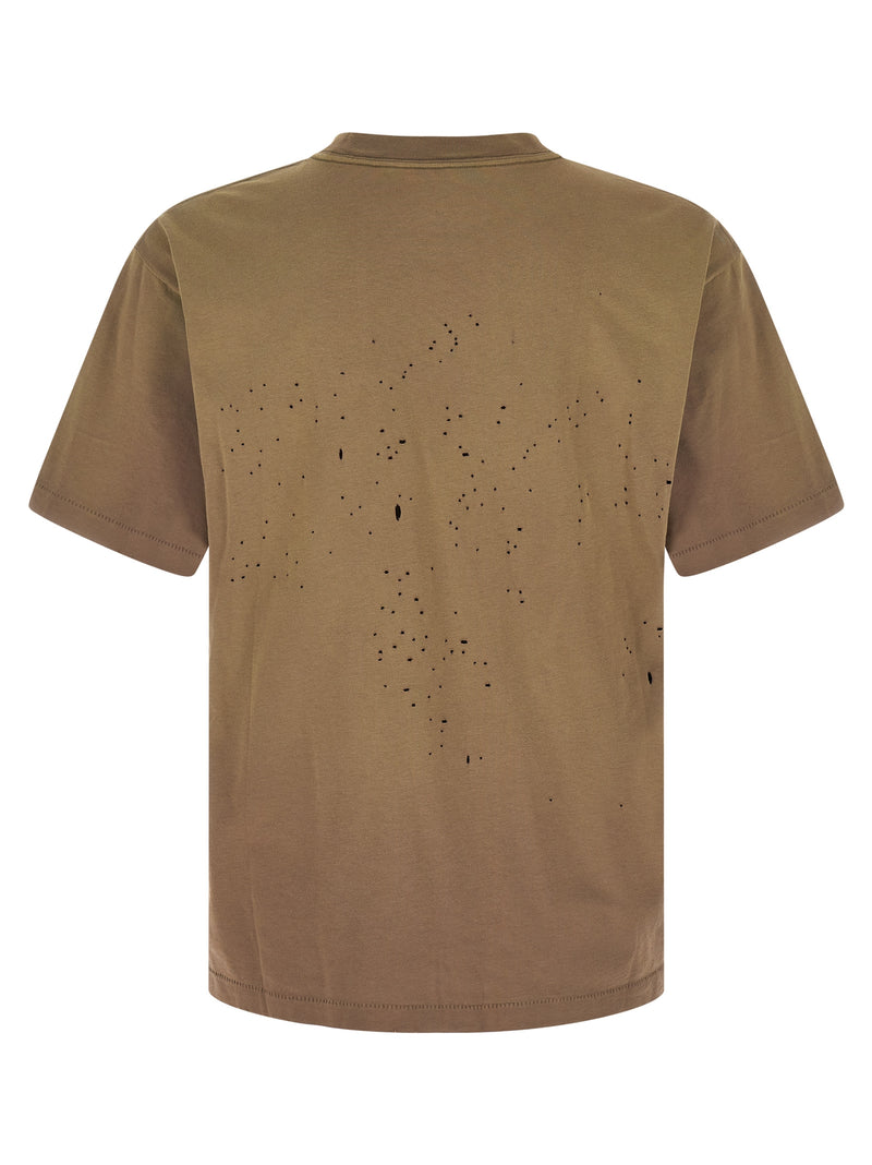 SATISFY MothTech Brown Cotton T-Shirt for Men