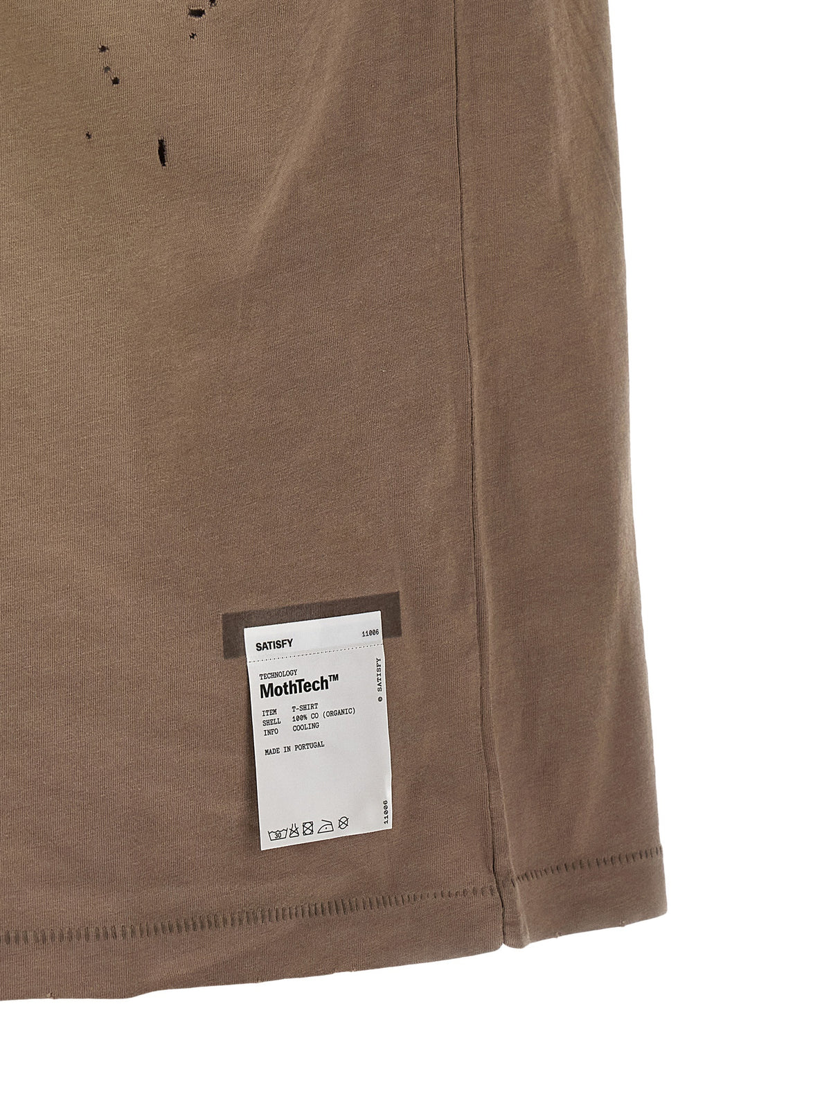SATISFY Brown Cotton T-Shirt