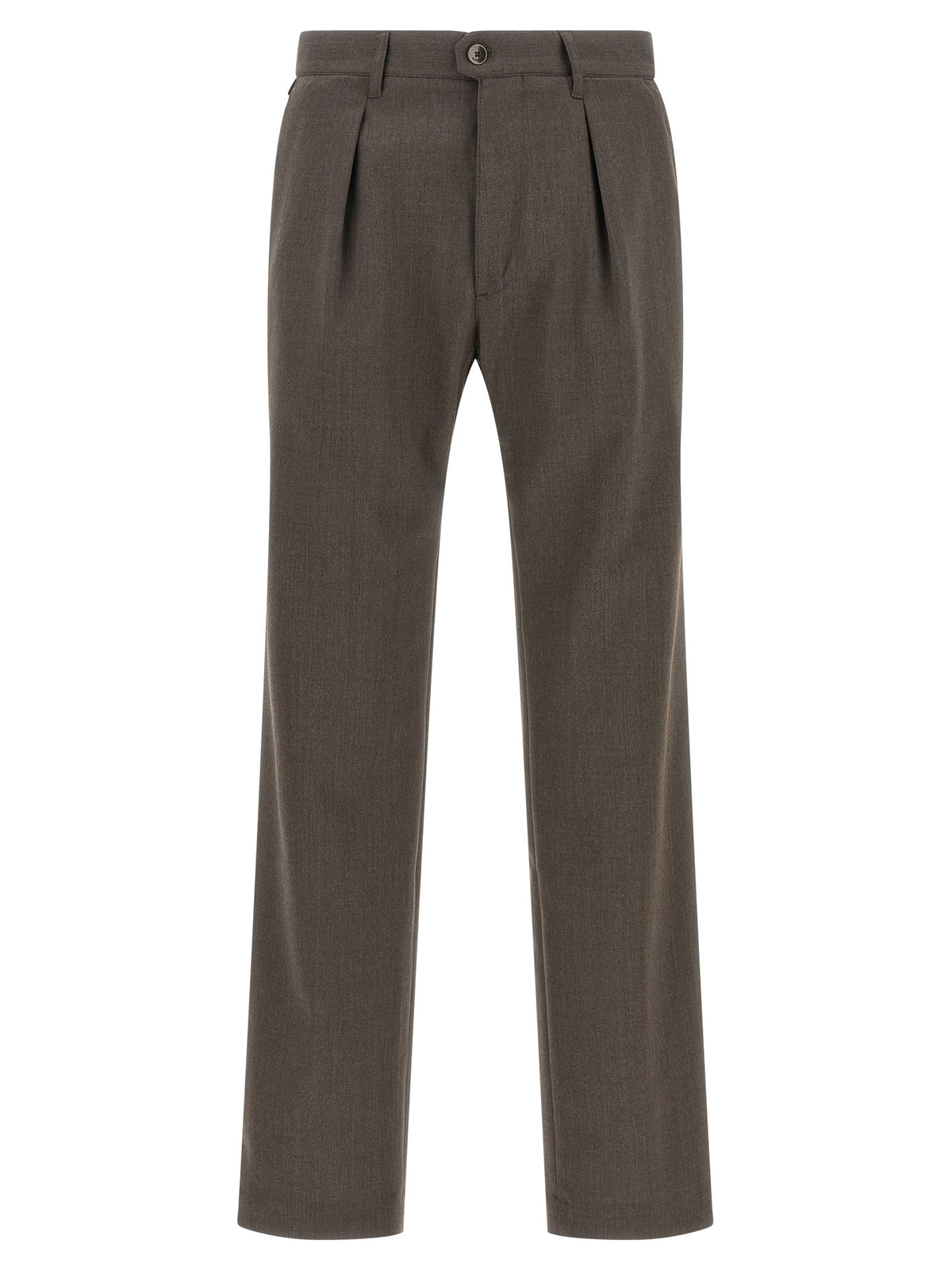 Incotex Brown Polyester Dress Pants