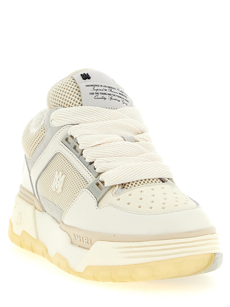 Amiri White Calfskin Chunky Sneakers - MA-1 Style