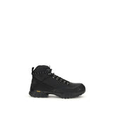 ROA Black Rubber Lace-Up Boots