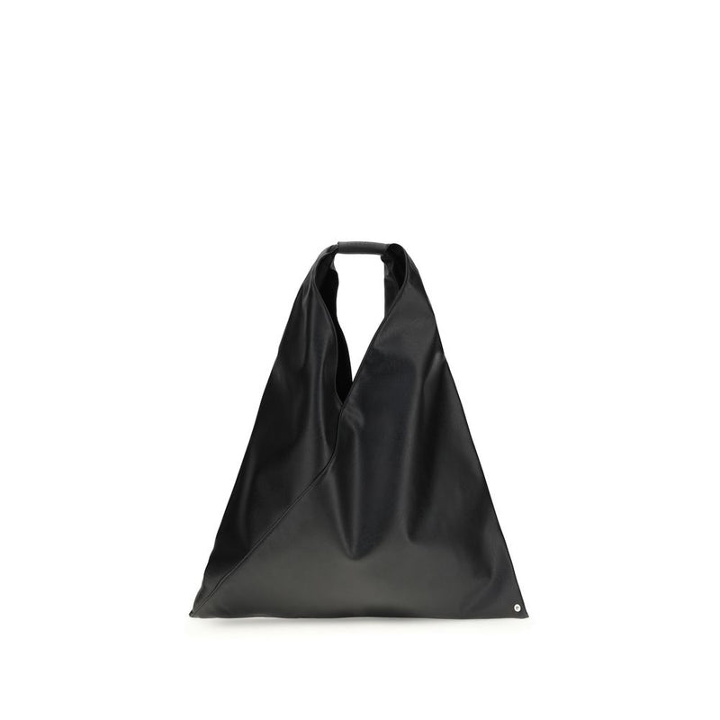 MM6 Black Polyethylene Handbag - Minimalist Elegance