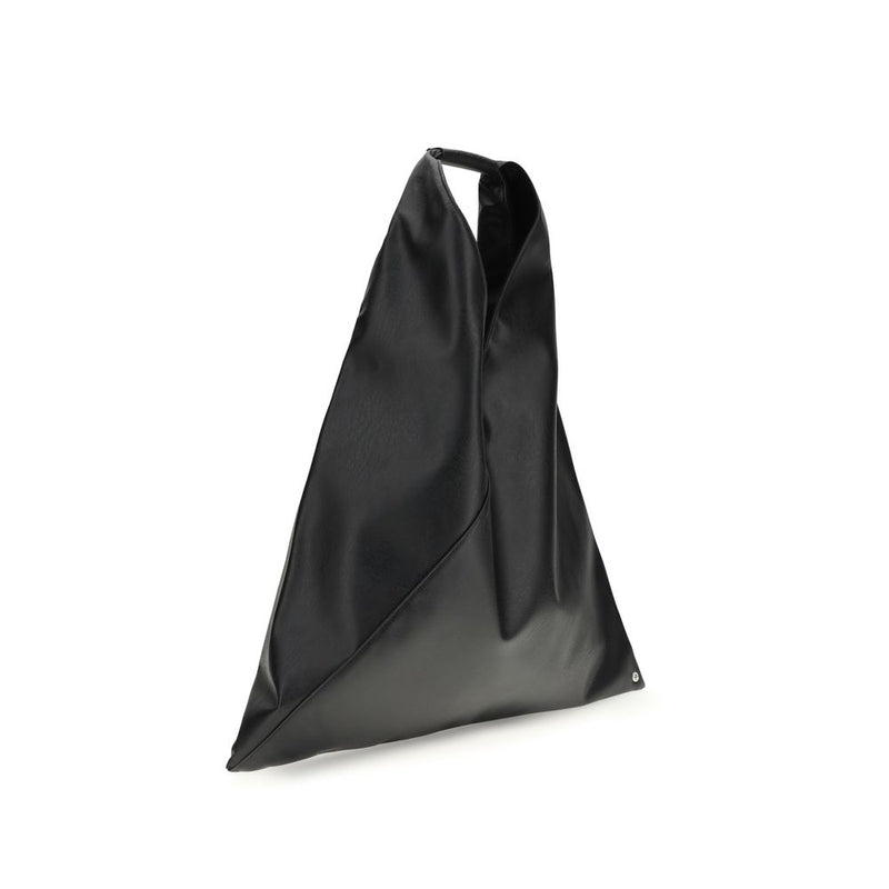 MM6 Black Polyethylene Handbag - Minimalist Elegance