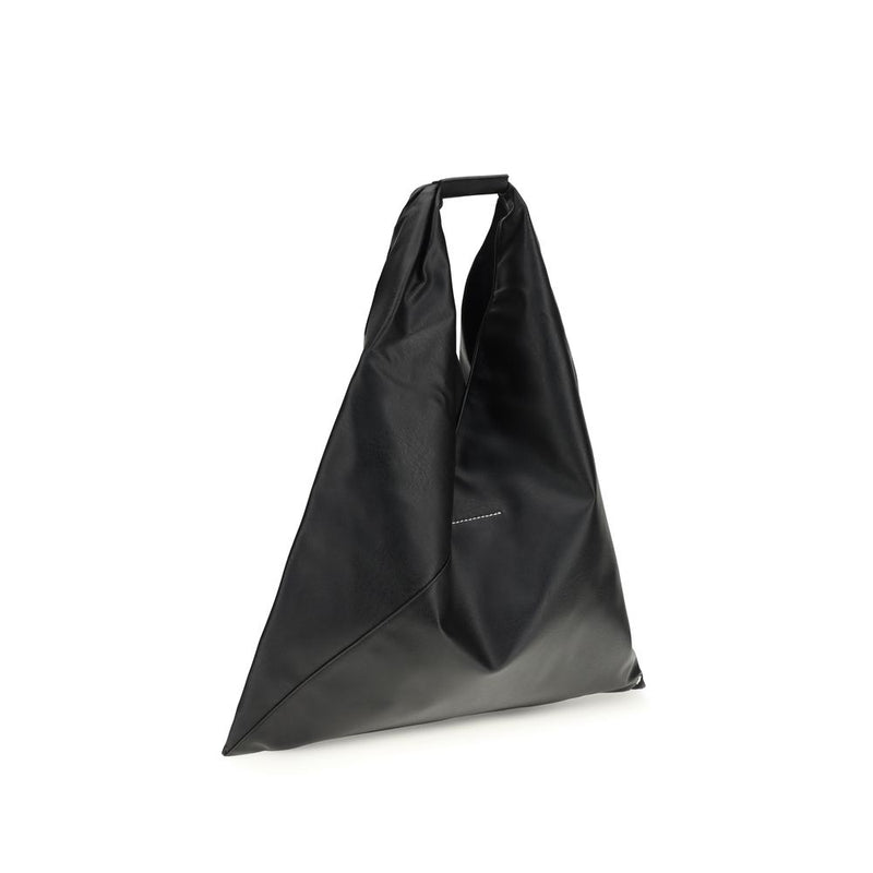 MM6 Black Polyethylene Handbag - Minimalist Elegance