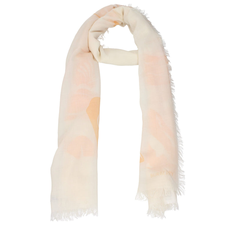 Burberry Beige Wool Scarf - Stylish and Warm Accessory