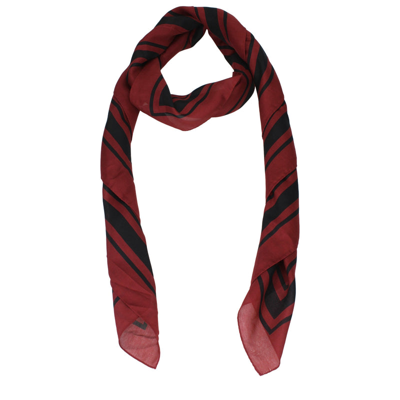 Burberry Red Cotton Foulard - Elegant Accessory for Women