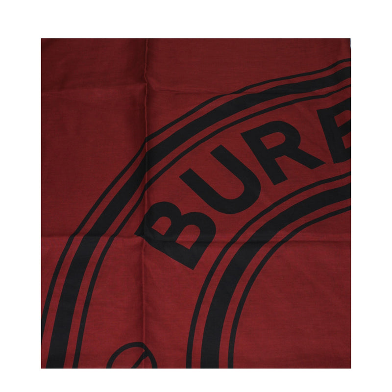 Burberry Red Cotton Foulard - Elegant Accessory for Women