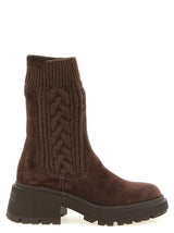 Jimmy Choo Brown Lamb Leather Ankle Boots