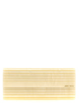 Jimmy Choo Gold Viscose Clutch Bag