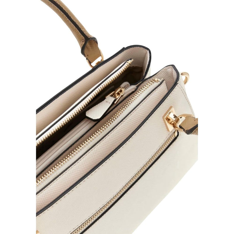 Guess NOELLE II Luxury Satchel Handbag - Beige