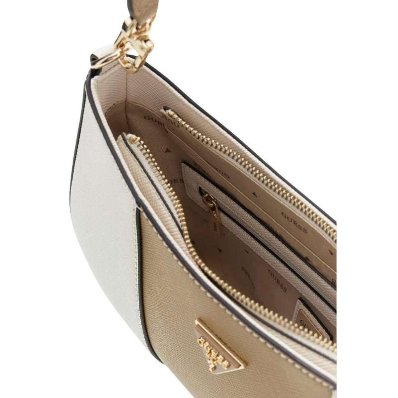 Guess Noelle II Top Zip Shoulder Bag - Beige