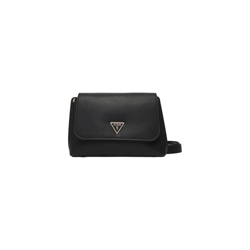 Guess Meridian II Flap Crossbody Handbag - Black