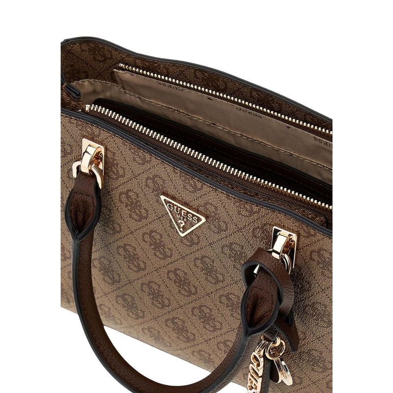 Guess Noelle II SML Multi Comp Stchl Handbag - Brown