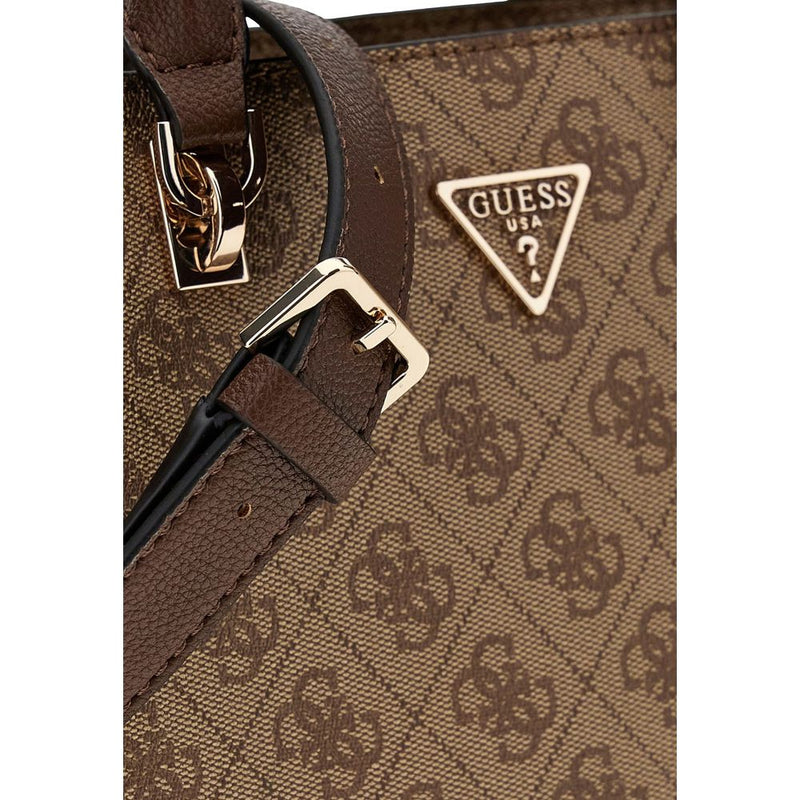 Guess Noelle II SML Multi Comp Stchl Handbag - Brown