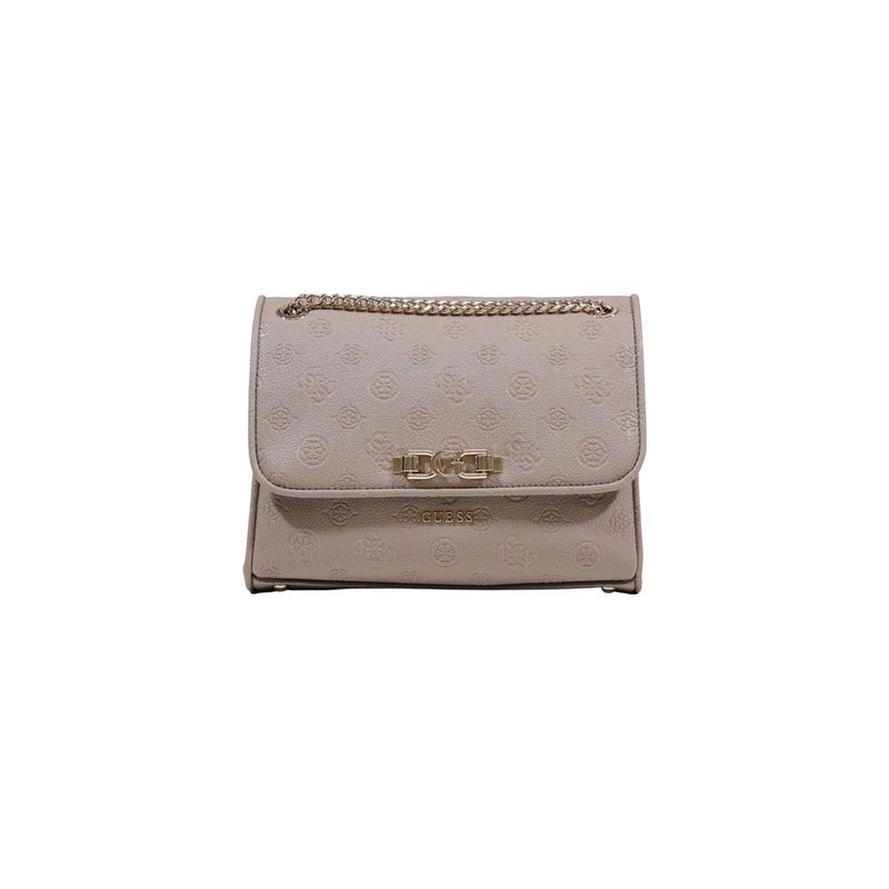 Guess ANISE Convertible Xbody Flap Handbag in Beige