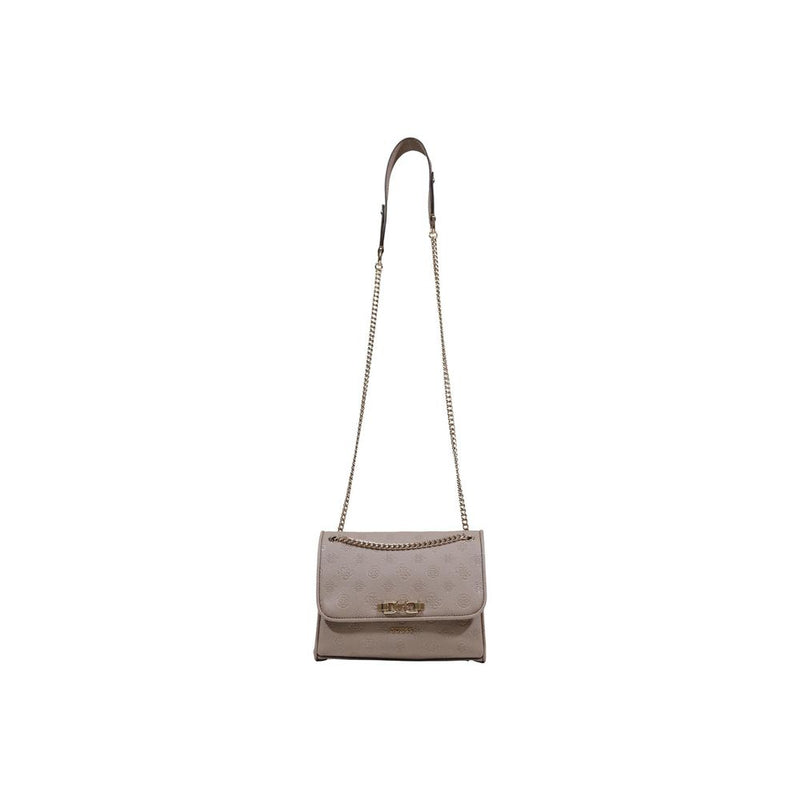 Guess ANISE Convertible Xbody Flap Handbag in Beige
