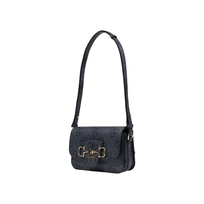 Guess Janie Logo Convertible Crossbody Handbag - Gray