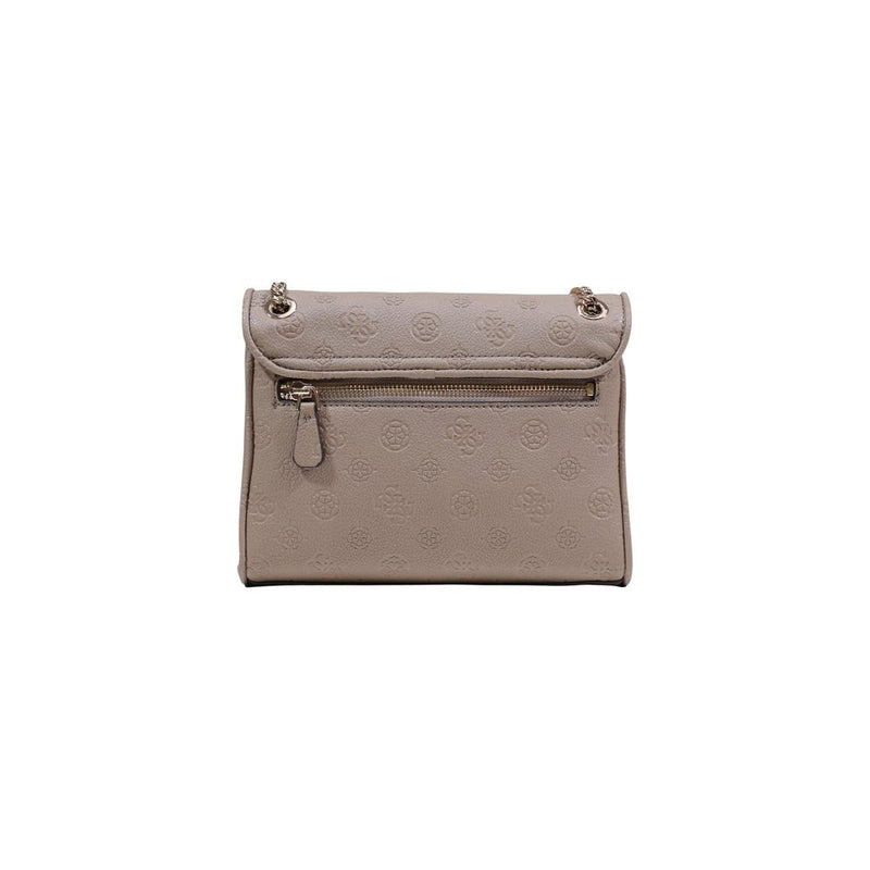 Guess ANISE Convertible Xbody Flap Handbag in Beige