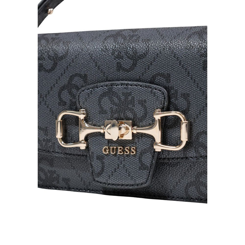 Guess Janie Logo Convertible Crossbody Handbag - Gray