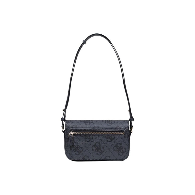 Guess Janie Logo Convertible Crossbody Handbag - Gray