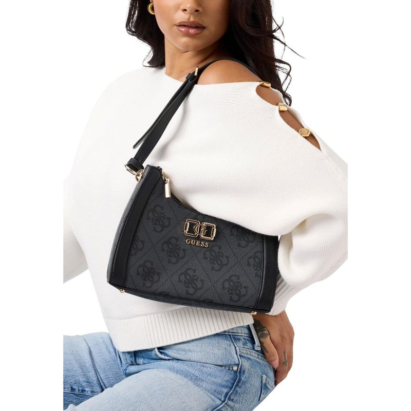 Guess KARNILLA Gray Polyurethane Handbag for Women