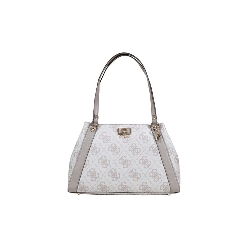 Guess KARNILLA LOGO GFRIEND CARRYALL Beige Handbag