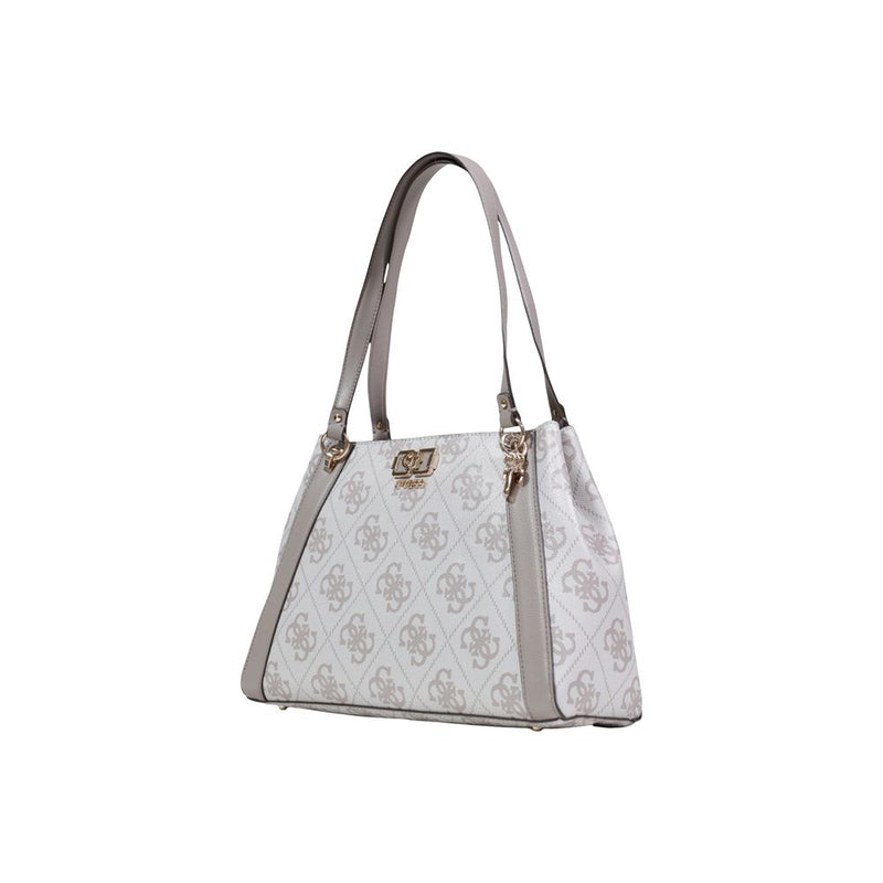 Guess KARNILLA LOGO GFRIEND CARRYALL Beige Handbag