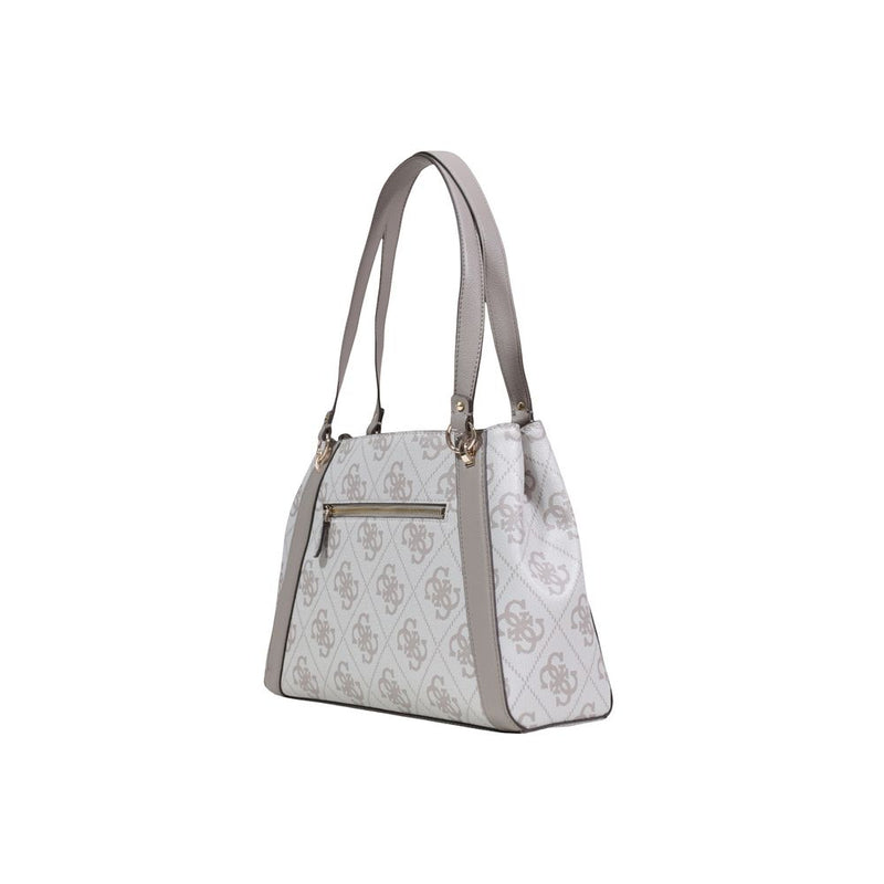 Guess KARNILLA LOGO GFRIEND CARRYALL Beige Handbag