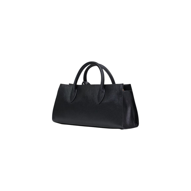 Guess Noelle II Girlfriend Satchel - Black Polyurethane Handbag