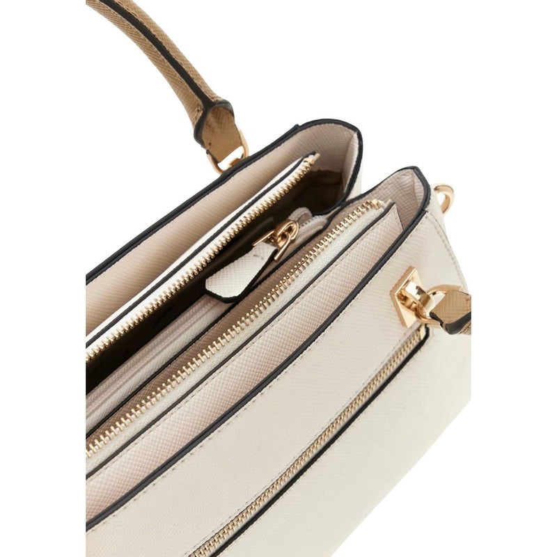 Guess NOELLE II Beige Polyethylene Handbag for Women