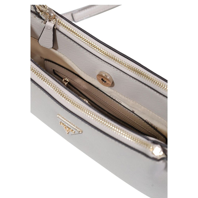 Guess NOELLE II Beige Polyurethane Handbag for Women