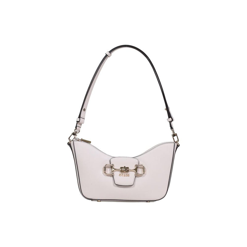 Guess Janie Convertible Shoulder Bag - Pink Polyurethane Handbag