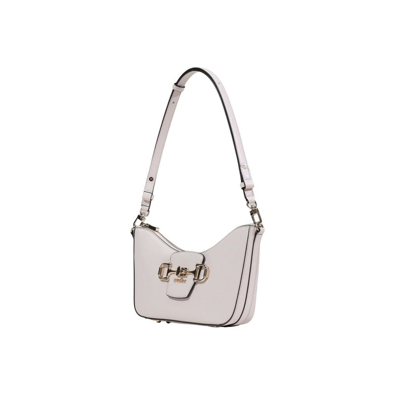 Guess Janie Convertible Shoulder Bag - Pink Polyurethane Handbag