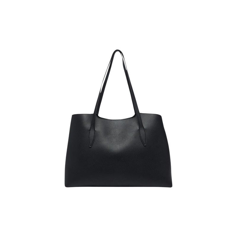 Guess Lucci Girlfriend Satchel Handbag - Black Polyurethane