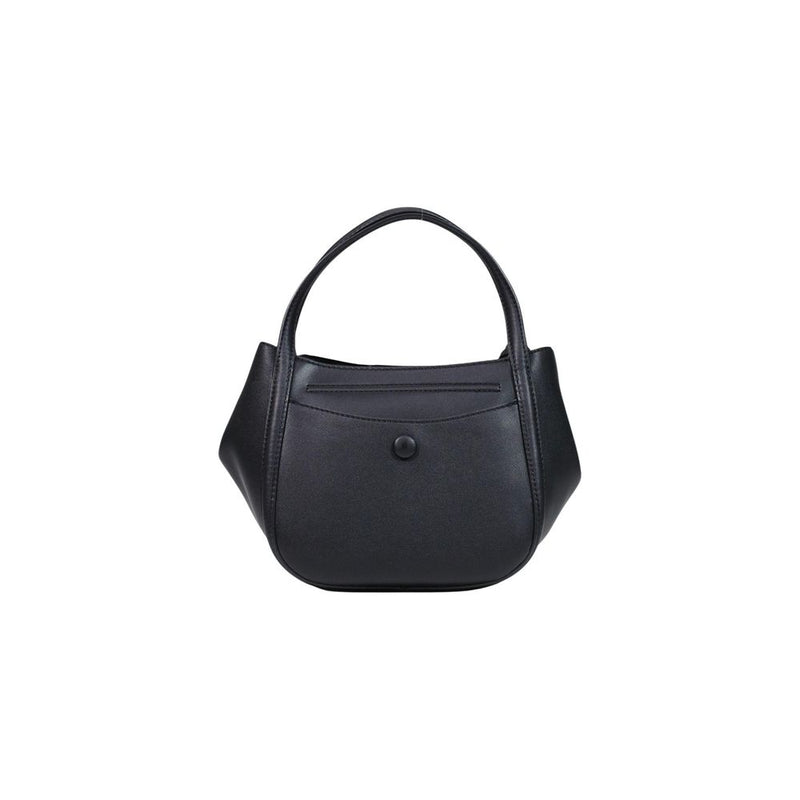 Guess Lucci Girlfriend Satchel Handbag - Black Polyurethane