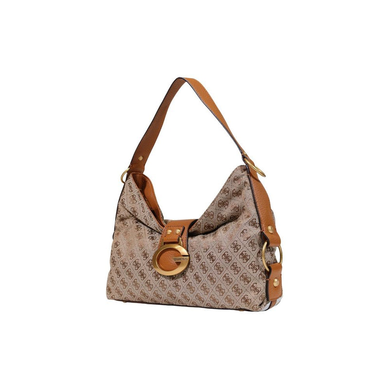 Guess Camden Beige Polyester Handbag - Stylish & Versatile