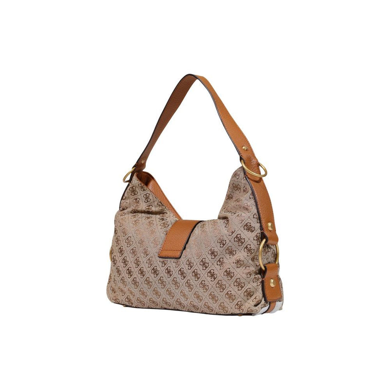Guess Camden Beige Polyester Handbag - Stylish & Versatile