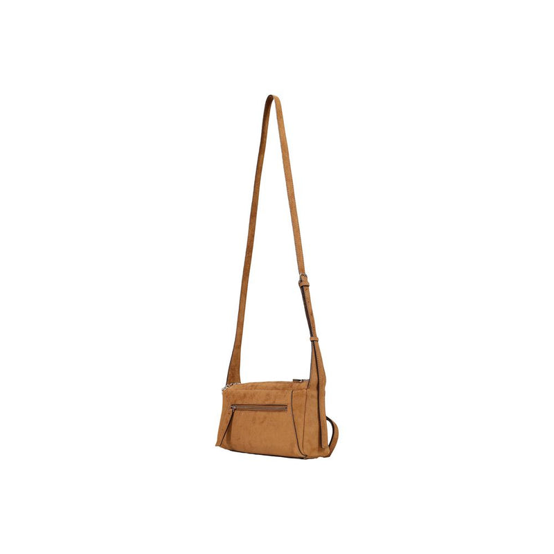 Guess Coleen Logo Small Handbag - Brown Polyester