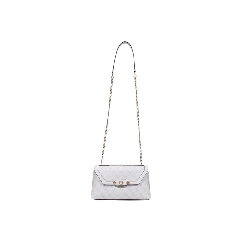 Guess Coleen Logo Small Handbag - White Polyurethane
