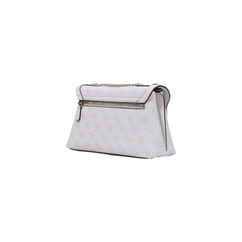 Guess Coleen Logo Small Handbag - White Polyurethane