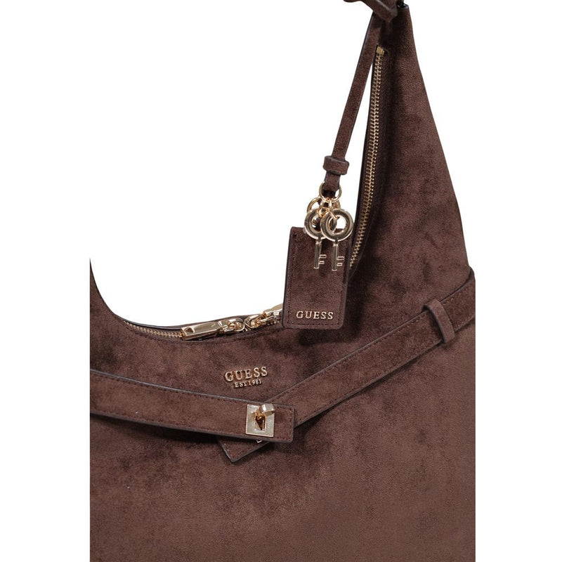 Guess Coleen Logo Small SA HWSG97 Brown Handbag