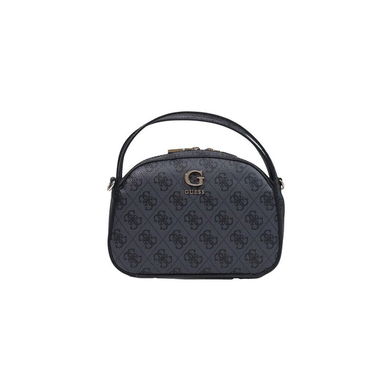 Guess Coleen Logo Small Handbag - Gray Polyurethane